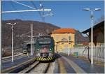 The Trenord ETR 425 030 is waiting in the Porto Ceresio Station his departure to Milan Porta Garibaldi Station.