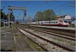 A FS ETR 460 on the way to Roma on his no stop run in the Livorno Station.