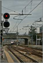 A ETR 480 from Roma to Venezia is arriving at Bolgona. 
16.11.2013