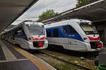ETR 563 & ETR 564 multiple units are parked at Trieste station.
