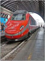 The FS Trenitalia ETR 600 001in the new Freccirossa coulor in the Milano Centrale Station. 

17.09.2025