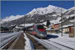 A FS ETR 610 in Airolo on the way to Milano.
11.02.2016