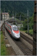 A FS Trenitalia ETR 610 by the Dazio Grande near Rodi Fiesso.