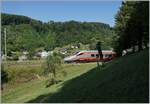 A (smal) part of a FS Trenitalia ETR 610 on the Old Hauenstein Line by Rümlingen.