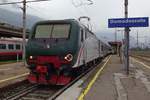 TreNord E 464 071 arrives at Domodossola on 27 May 2019.