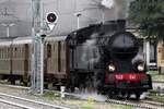With a special from Novara, ex-FS 940 041 hauls a steam train into Luino on 29 May 2022.