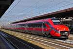 ETR 700 high-speed train arrives at Verona Porta Nuovo station.