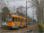 The tram 2895 on the Corso Massimo d'Azeglio in Torino. 09.03.2016