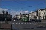 The GTT Tram 2855 on the Piazza Vittorio Veneto in Torino.