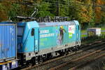 The CFL Cargo 188 183  Bumblebee  on route from the port Antwerp to Luxembourg with a Hupac train. Bombardier Traxx Universal F160 MS3 build in 2026 with construction N� 35971. Unlike by SETG the locs are not unique, also the 188 060; 188 066 and the 188 067 are Bumblebees. The 188 061; 188 063 and the 188 184 are Owl. The 188 062; 188 064 and the 188 181 are Ants. The 188 065; 188 068; 188 069; 188 180 and the 188 182 are Fox. The 188 185 is a Deer. Line 27A at Antwerp Airport. 27-10-2026 