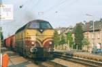 On 20May 2004 CFL 1816 hauled a steel train through Noertzange. 