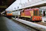 On 24 July 1997 CFL 806 shunts French stock at Luxembourg Gare.