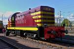 CFL Diesel locomotive 804 shone in the sun in Bettembourg. October.15.2023