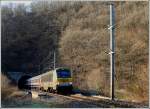 3004 is hauling the IR 119 Liers - Luxembourg City out of the tunnel Lellingen on March 20th, 2012.