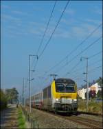 The IR 115 Liers - Luxembourg is running between Mersch and Lintgen on October 25th, 2012.