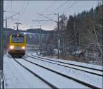 The IR 117 Liers - Luxembourg City is running through Enscherange on December 7th, 2012.