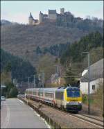 The IR 117 Liers - Luxembourg City is running through Michelau on February 21st, 2013.