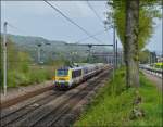 . 3012 is heading the IR 113 Liers - Luxembourg City in Schieren on May 3rd, 2013.