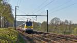. 3012 is hauling the IC 111 Luxembourg City - Liers through Schieren on April 21st, 2015.
