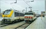 CFL 3018 and SNCF BB 15005 in Luxembourg.