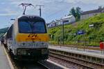 CFL locomotive 3018 has brought its train from Luxembourg to Troisvierges. Farewell run of the Series CFL 3000 on June 23, 2026.