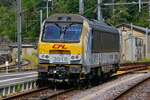 CFL locomotive passes by its train on the siding in Troisvierges; after the locomotive is coupled, the journey continues from here to Kleinbettingen. Farewell run of the Series CFL 3000 on June 23, 2026.
