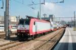 CFL 4005 pushes a DoSto from Rodange into Luxembourg Central Station on 31 May 2010.