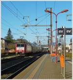 . 4006 is hauling the IR 3739 Troisvierges - Luxembourg City into the station of Mersch on December 15th, 2013.