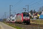 . 4020 is hauling the IR 3739 Troisvierges - Luxembourg City through Rollingen/Mersch on March 11th, 2014.