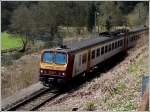 The RB 3236 Wiltz - Luxembourg City is running between Merkholtz and Kautenbach on April 3rd, 2012.
