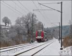 2200 double unit is running between Drauffelt and Enscherange on January 22nd, 2013.
