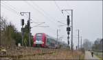 . Z 2204 is running between Lintgen and Mersch on April 8th, 2013.