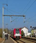 . Z 2217 is entering into the station of Wilwerwiltz on March 7th, 2014.