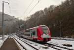 . The RE 3813 Luxembourg City - Troisvierges in entering into the station of Kautenbach on January 6th, 2015.