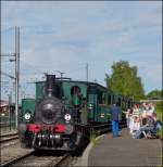 . The steam locomotive ADI N° 8 (built in 1899) of the heritage railway Train 1900 taken in Pétange on 16.06.2013.