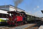 Another guest at the Wolsztynb steam loco parade on 4 May 2024 was AMTF 503, a tram loco from Luxembourg that stands ready with an extra train to Stefanowo.