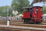 Train 1900/AMTF Tram loco 503 takes part in the steam loco patrade at Wolsztyn in Poland on 4 May 2024.