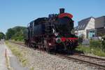 Train 1900/AMTF's  507 'ENERGIE' rides solo through Purs on 4 July 2026 during the annually held 'Scheldeland in Stoom' spectacle.
