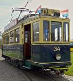 . The motor coach N 34, built 1931, pictured in the Tramway and Bus Museum of the City of Luxembourg in Hollerich on April 27th, 2008.