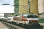 SNCF 15005 has just entered Luxembourg Central with an EC to Brussels on 21 July 2000.