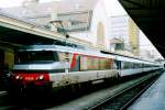 On 16 September 2005 SNCF 15035 with LorAzur stands at Luxembourg Gare Central.