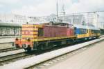 CFL 911 with VELO-coach stands in Luxembourg Gare Central on 24 July 1998.