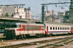 Scanned photo of 15056 in Luxembourg Gare Centrale on 20 May 2005.