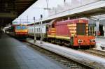 On 24 July 1997 CFL 804 shunts French stock at Luxembourg Gare Centrale.