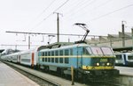 NMBS 2005 stands on the evening of 19 May 2004 in Luxembourg Gare Central.
