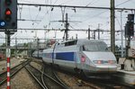 TGV 543 leaves Luxembourg Gare centrale on 2 June 2010.
