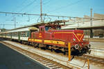 CFL 3601 stands with an RB at Luxembourg Gare on 25 July 1997.