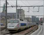 The TGV to Paris is leaving the station of Luxembourg City on February 24th, 2009.