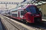 CFL 2453 is ready to depart at the station in Luxembourg to serve the line to Athus. March 20, 2026