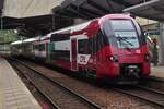 CFL 2203 in the new livery, stops at the platform in Pffafenthal – Kirchberg. june.10.2024

